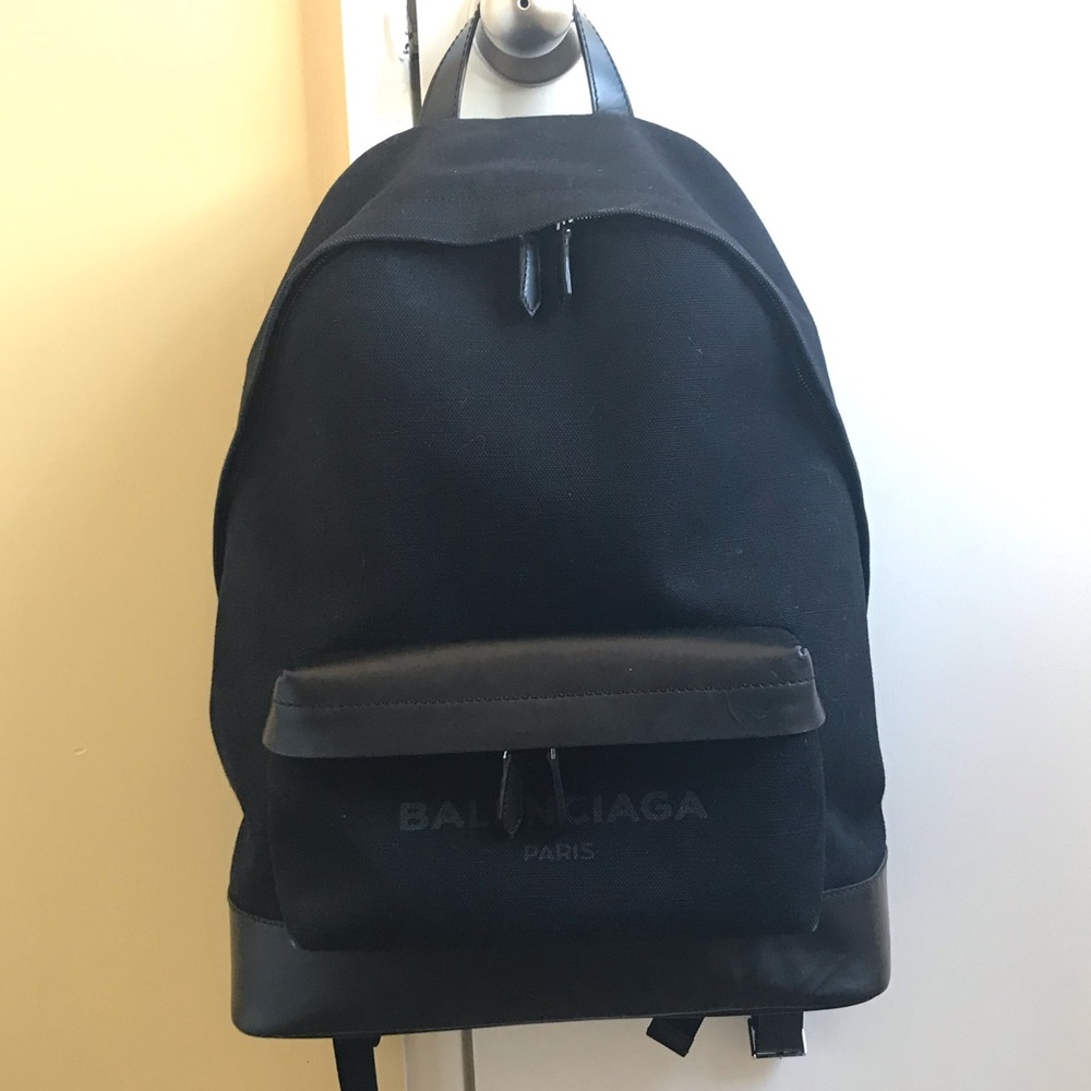 SOLD BALENCIAGA canvas/leather backpack